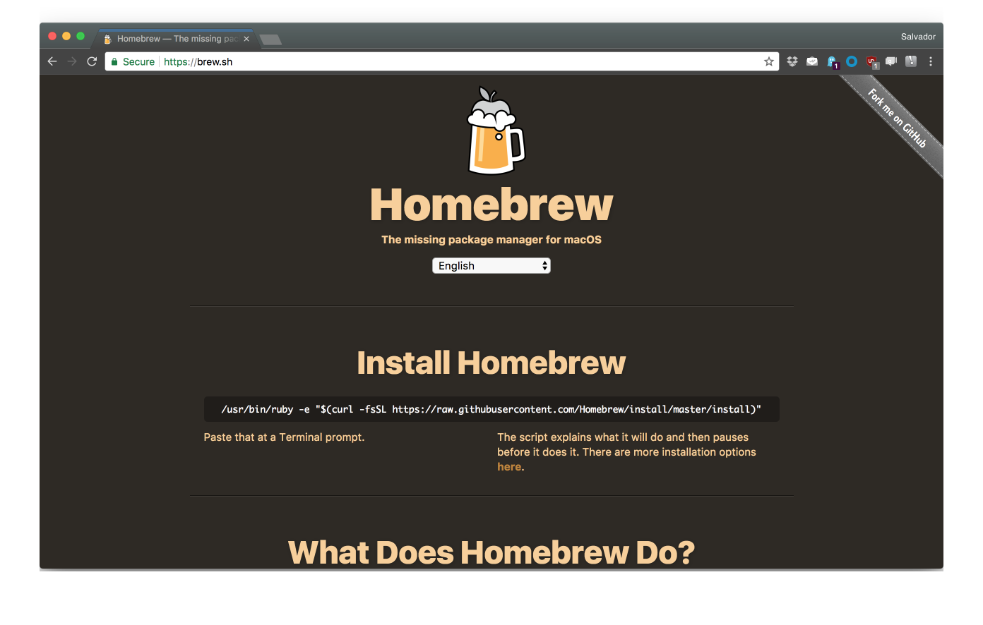 MacOS Improvements: Homebrew